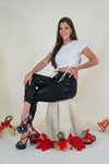 Show off Jeans Beautiful dark washed distressed skinny jeans with rhinestones embellished one pocket