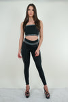 WINTER COLLECTION All Over Sequin Black Jogger Pants