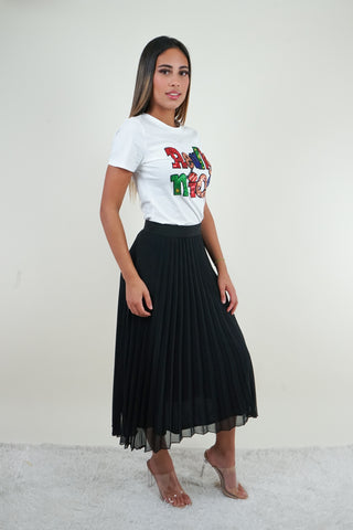 Pretty Black Tiered Skirt