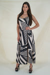 Multi Color Abstract Long Dress