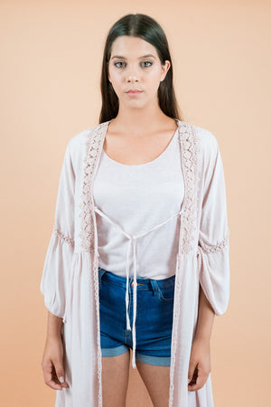 Oversized light Pink Kimono
