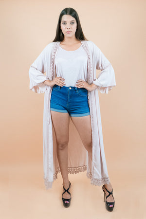 Oversized light Pink Kimono