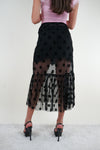 Pretty Black Tiered Skirt