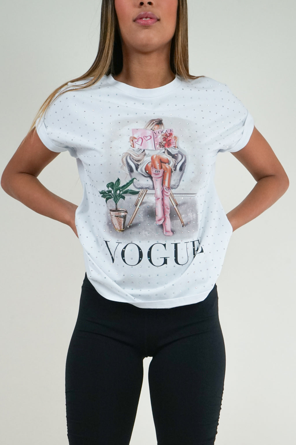 Vogue Graphic Embellished tee