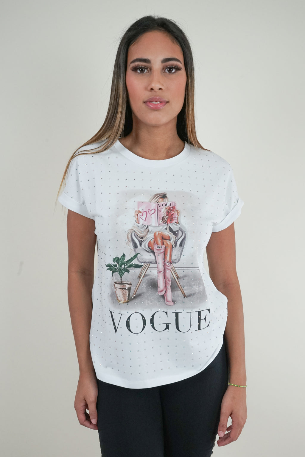 Vogue Graphic Embellished tee