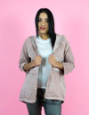 WINTER COLLECTION Dusty Pink Oversized Hooded Jacket