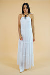 Paradise Sequin White Maxi Dress